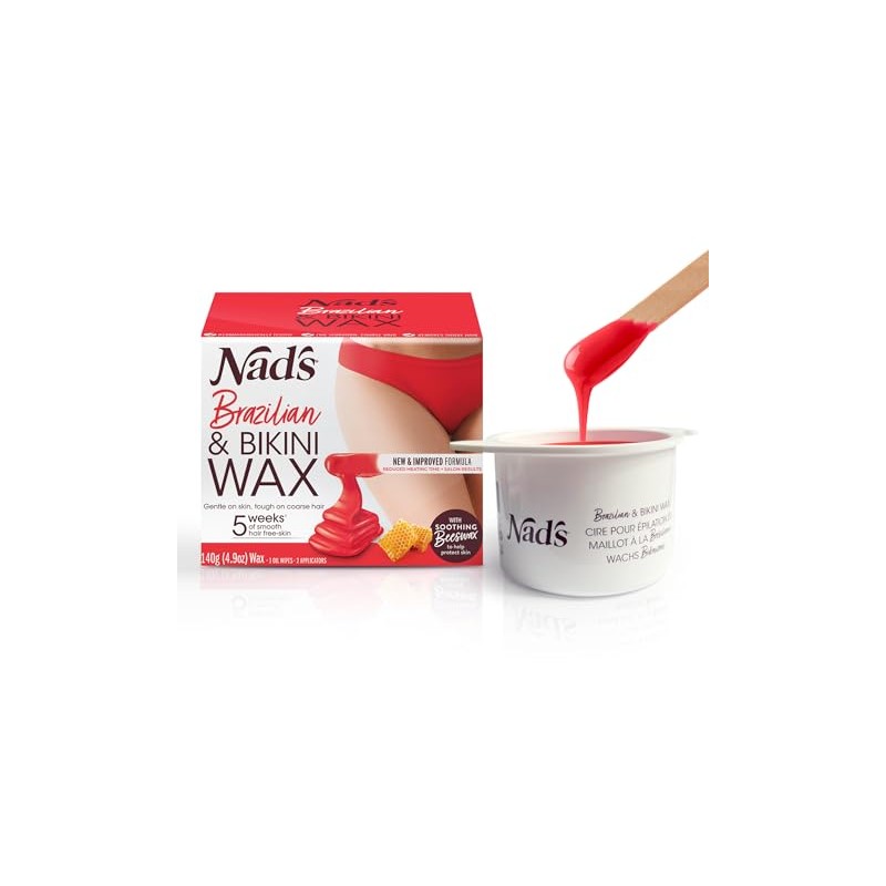 Nad's Brazilan & Bikini Wax Kit, 4.9-Ounces