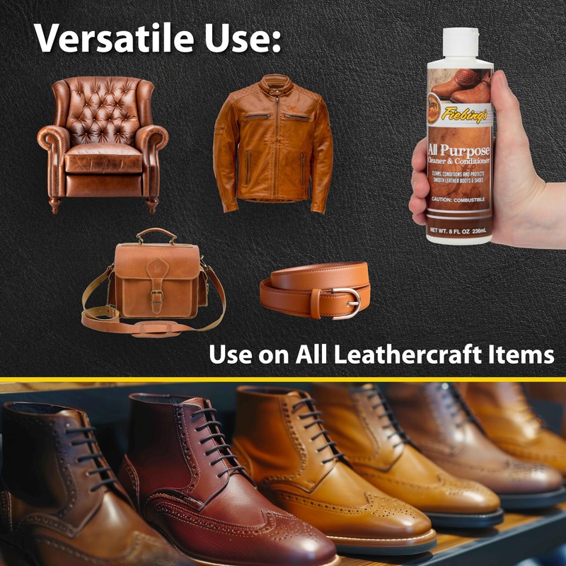 Fiebing's Leather Cleaner & Conditioner (8 oz) - All Purpose