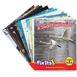Junior Learning Decodable Readers Fix Its Suffixes Non-Fiction Phase 6, Covers Most Common suffixes and Prefix -un, Learn to Read, Easy decodable Texts, with 12 Books, for Ages 6+, Grade 1