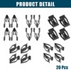 A ABSOPRO Pack of 20 Car Interior Trim Clips Suitable