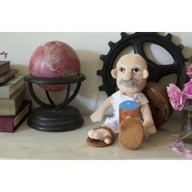 The Unemployed Philosophers Guild Mahatma Gandhi Little Thinker - 11" Plush Doll for Kids and Adults