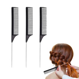 Doyime Comb Hair Comb [Set of 3] Beauty Tool, Cut Comb, Hair Comb, Hair Styling, Anti-Static, High Quality Cut Comb for Hairdressers, Professional Hairdressing Tools, Unisex