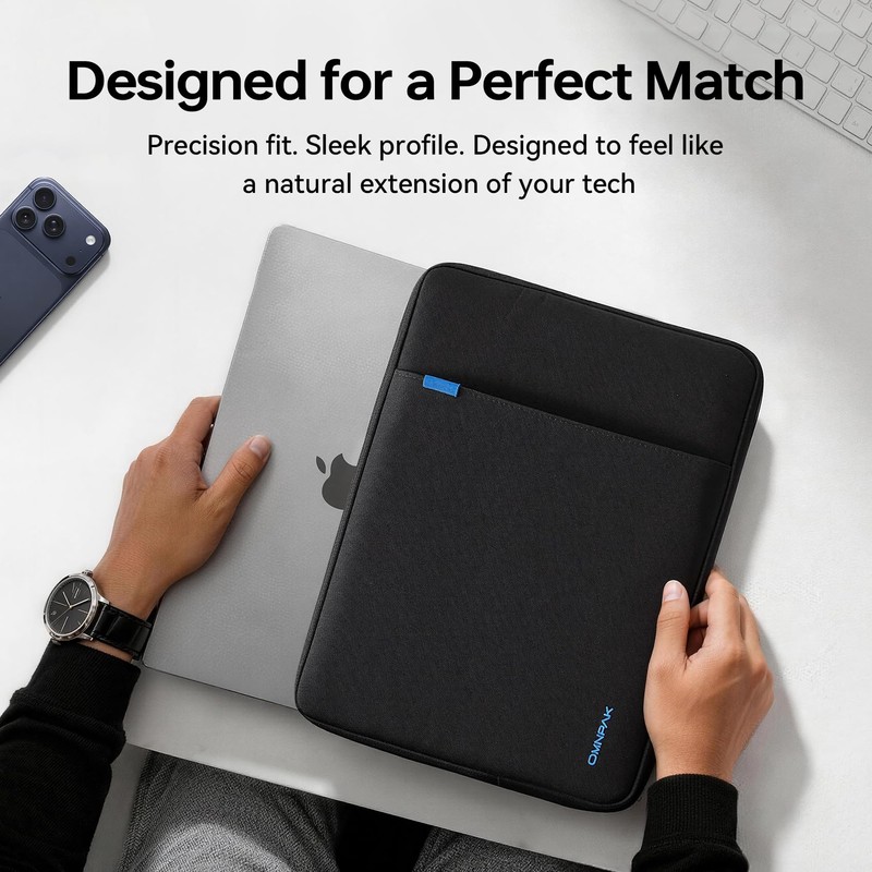 Omnpak Laptop Sleeve for 14" MacBook Pro M5-M1 Pro/Max, Shockproof