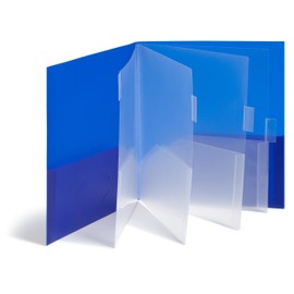 Smead 10-Pocket Organizer, Letter Size, 2 per Pack, 1 Each of Dark Blue and Teal (89204)