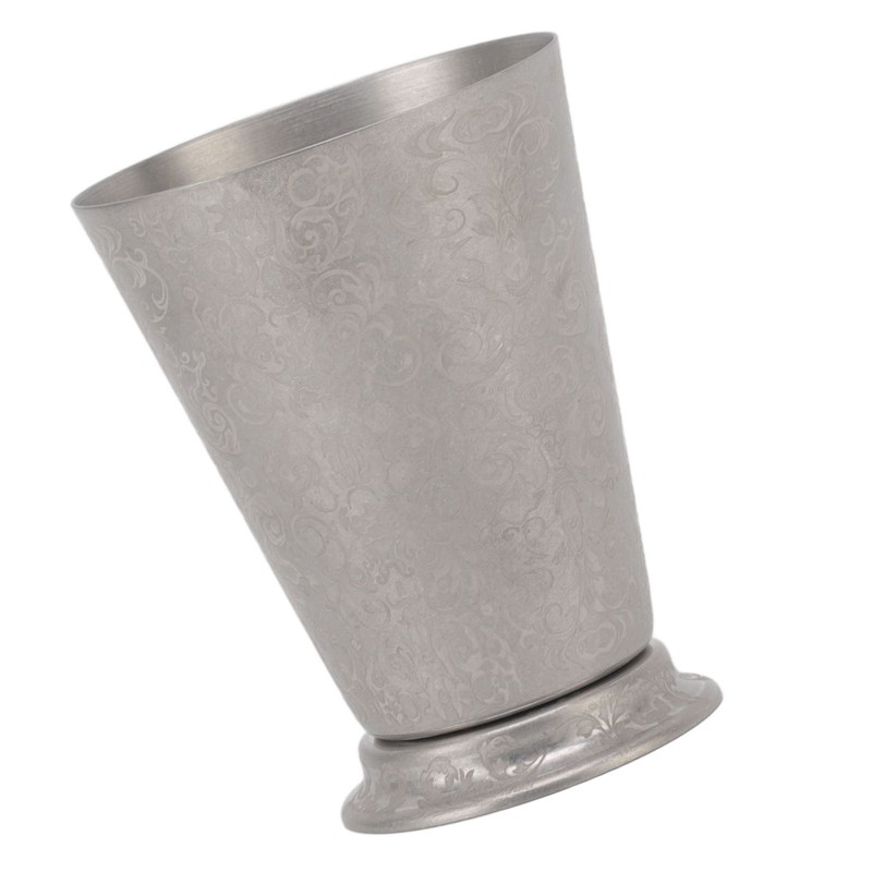 Stainless Steel Mixing Glass Shaker Floral Engraving Pattern Metal Drink