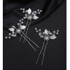 Denifery 3Pcs Wedding Hair Pins Flower Bridal Wedding Hair Accessories