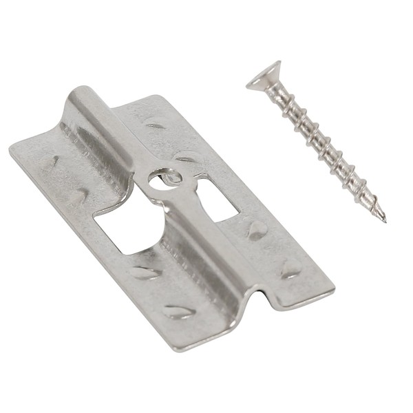 Pack of 100 Stainless Steel Patio Clips Stainless Steel Mounting