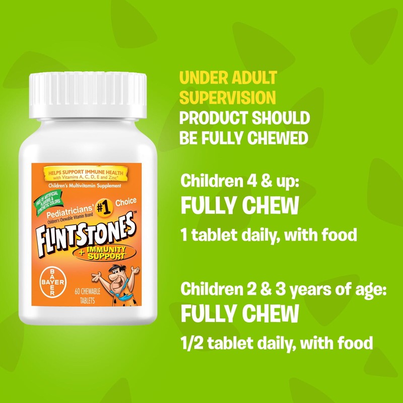 Flintstones Chewable Kid's Multivitamin w/ Immunity Support, 90 Count