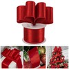 AIMUDI Red Velvet Wired Ribbon 2.5 Inch Red Christmas Ribbon