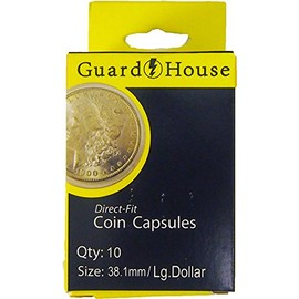 Guardhouse Box of 10 Direct Fit 38.1mm Coin Holders LARGE DOLLARS