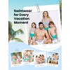 PATPAT Family Matching Swimsuits Couples Green Leaf Print Men Swim
