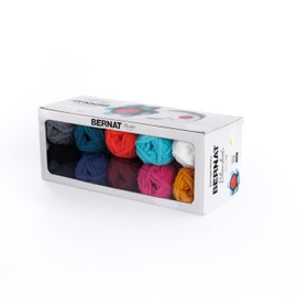 Bernat Blanket Minis Classic Yarn - 1 Pack of 600g/21.2oz - Polyester - #6 Super Bulky - 420 Yards - Knitting/Crochet