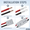 ZEHGCH 50Amp 6-10 Gauge Battery Cable Quick Connect/Disconnect Connector Plug