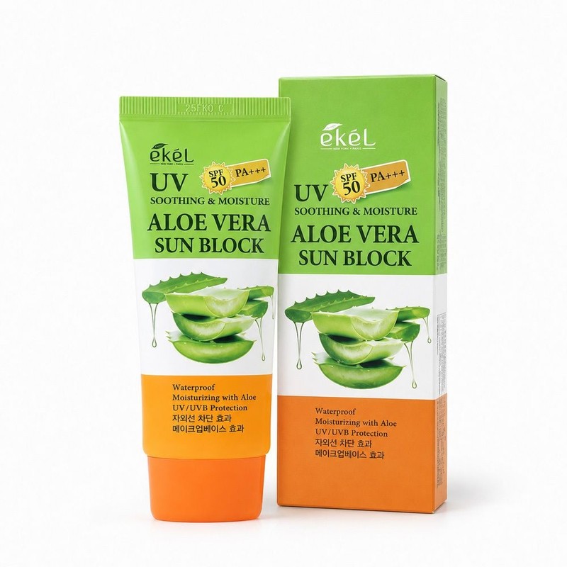 Ikel Ekel Aloe Sunblock 70ml Soothing Moisturizing Daily / 이켈