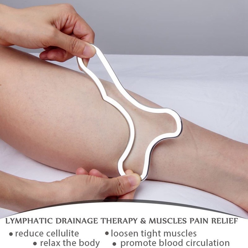 Myofascial Release Muscle Scraper Tool Ergonomic Stainless Steel Gua Sha