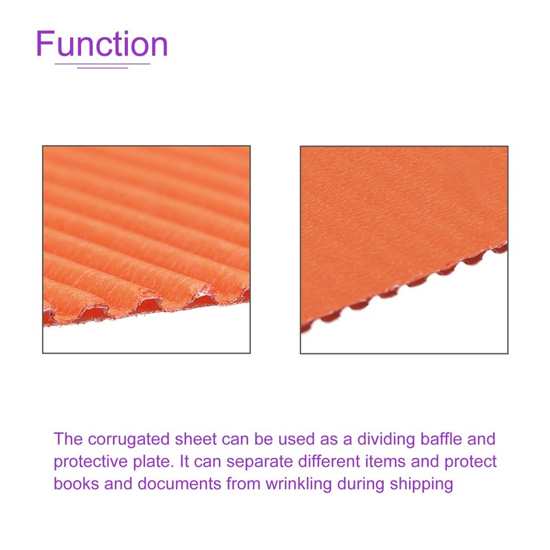 DMiotech 10pcs 20x30cm Corrugated Sheet DIY Project Orange for Box