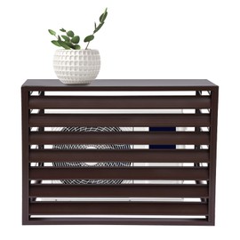 PSUFURV Air Conditioner Fence Metal Privacy Screens Fence Panels for Outside with Rounded Edges Multiple Strengths Pool Equipment Enclosure Panels for Swimming Pool, Terrace, Garden