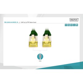 Digitus Cat6 a S-FTP 0.25 m 0.25 m Cat6 a S/FTP (S-STP) Green