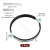 sourcing map 2 Pcs Adjustable Pipe Bracket Clamp, 6.3-6.6"(160-168mm) Wall