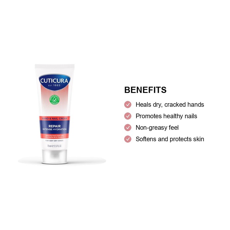 Cuticura Repair Hand & Nail Cream 75ml - Pack of
