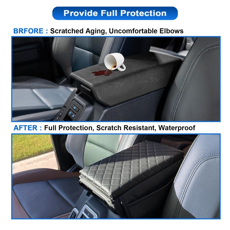 BEEGROW Center Console Armrest Cover for Ford Bronco Accessories 2021
