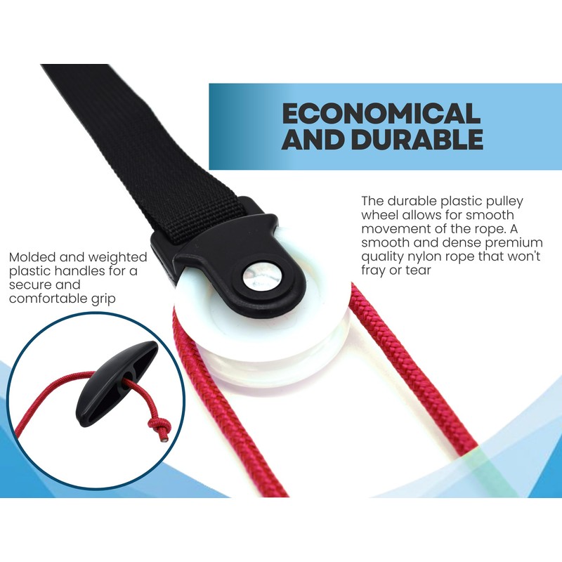 LiftAid Shoulder Pulley for Physical Therapy with Exercise Guide -