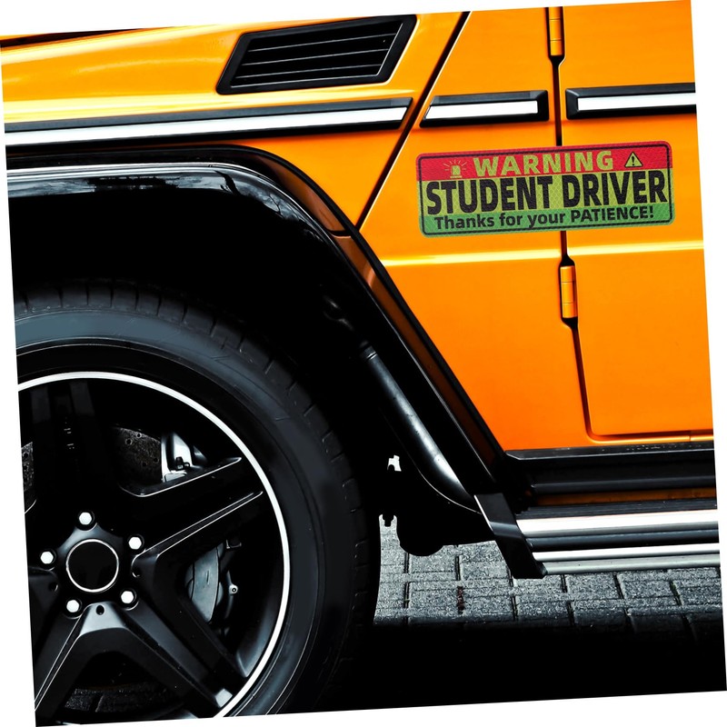 Mobestech Magnet Learner Driver Sign Reflective Driver Magnet Sticker for
