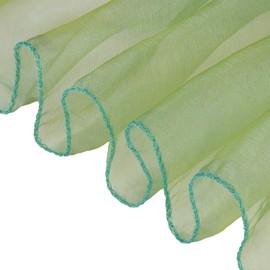 Trimming Shop 1pc 17x280cm Olive Green Organza Sashes Wider Fuller Bow Sash Chair Cover Bows Sash for Banquet Hotel Birthday Reception Wedding Party Decoration