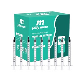 Paquete de 100 jeringas orales de 1 ml para líquido sin aguja envueltas