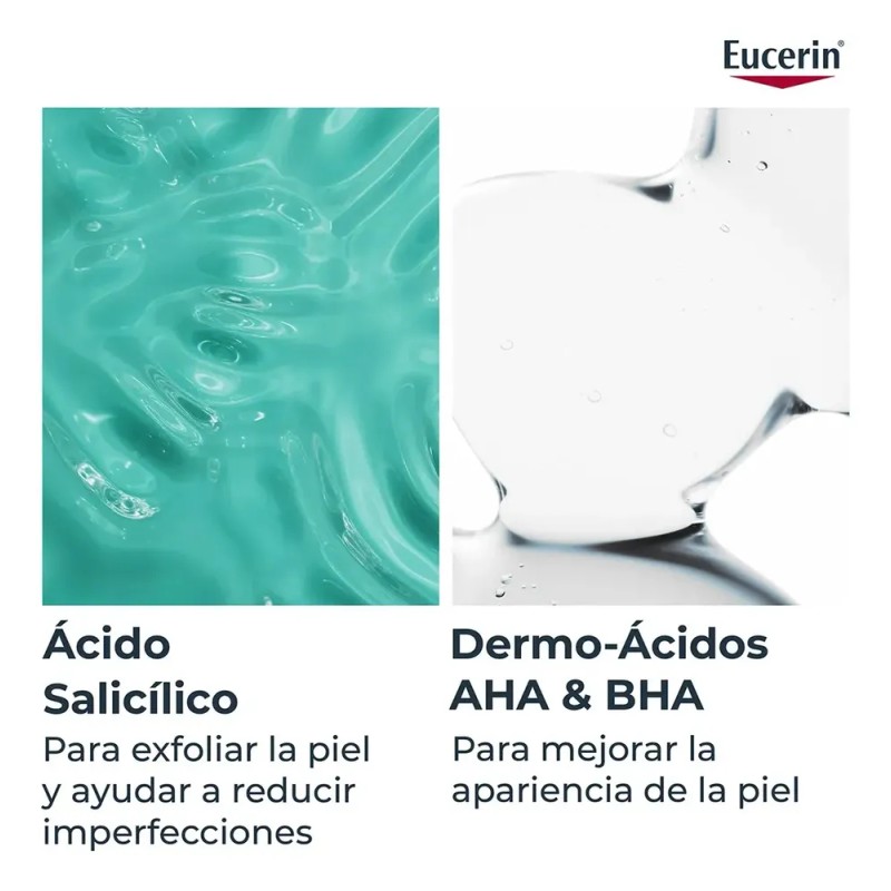 Eucerin Dermopure Gel Limpiador Facial Concentrado Piel Grasa Día/Noche 400ml
