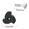 LONGHAO 2 x Lawnmower Handle Wing Nut Bolt, Lawnmower Handle