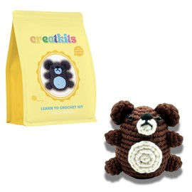 Easy Crochet Kit for Beginners Animals - Learn to Crochet Kits for Beginners - Teddy Crochet Box