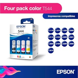 Epson Ecofit Botellas de Tinta Neg-Cian-Mag-Ama T544 4 unidades