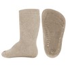 EWERS Unisex Children's Stopper Socks Softstep Plain Socks, Dark beige