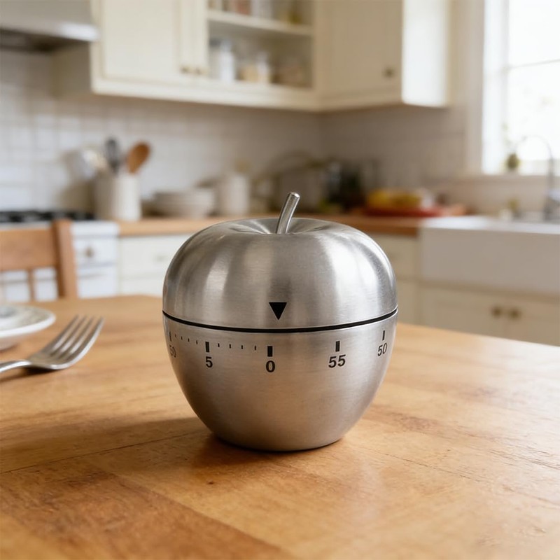 TILZIKA 60 Minute Mechanical Kitchen Timer Wind Up Countdown Timer