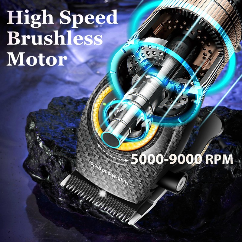 KEMEI 2242 Professional Hair Clippers for Men, Cordless Barber Clipper