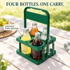 4 Bottle Beer Carrier with Handle – Foldable Reusable Drink