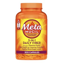 Suplemento Fibra Metamucil Psyllium Husk 300 Cápsulas
