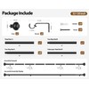 TONIAL Curtain Rod 32 to 120 Inches, Black 7/8 Adjustable