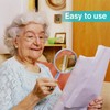 Feosky Handheld Reading Magnifier, 10X Magnifier, 75mm Shatterproof Lens, Adults