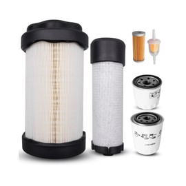 Maintenance Filter Kit with Fuel Oil Air Filter Replace LVU34503 LVU34504 AM116304 LVA16054 M806418 MIU804763 Fit for John Deere 1025R 1023E 1026R 2025R 2026R Compact Utility Tractor