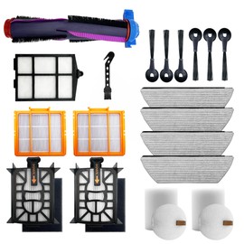 19Pcs Replacement Part for Shark Power Detect Pro AV2800ZE AV2820AE AV2820ZE RV2820AE RV2820ZE RV2820YE AV2810YS Robot Vacuum