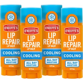 O'Keeffe's Lápiz labial reparador, protector e hidratante, paquete de 4