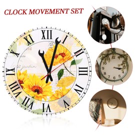 1 Set repair wrench clock Mute movement pointer supplies wall clock Accessories Fashion plastic mechanical wooden Watch accessories sports record colored needles set 35c suite