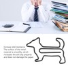 100pcs Dog Shape Paper Clips Creatively Cute Plated Metal Bookmark