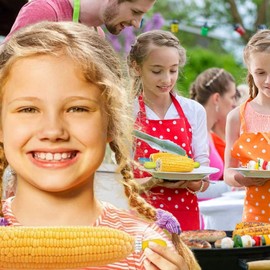 Corn Cob Holders, Corn on The Cob Skewers for BBQ Corn on Cob Holders Set for Home Cooking Forks, Durable Anti-Scald Corn on the Cob Holders