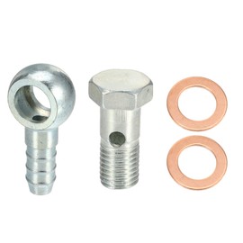 QUARKZMAN 2 Sets Hollow Screw M12 Washer Kit Metal 10 mm AD Hollow Screws Brake Accessories Adapter
