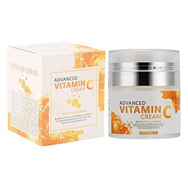 Crema Facial Iluminadora con Vitamina C, Crema Hidratante Hidratante Y Nutritiva para la Piel, Suavizante, Ilumina Y Rellena la Piel, Crema Facial Antienvejecimiento Y Arrugas, para el Cuidado