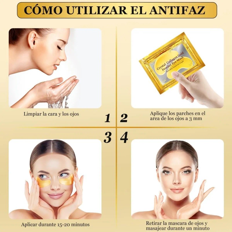 Parches Ojos Ojeras Colágeno