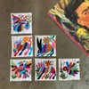 Two Sisters Juego de 6 Portavasos, Variados Dibujos Bordado a